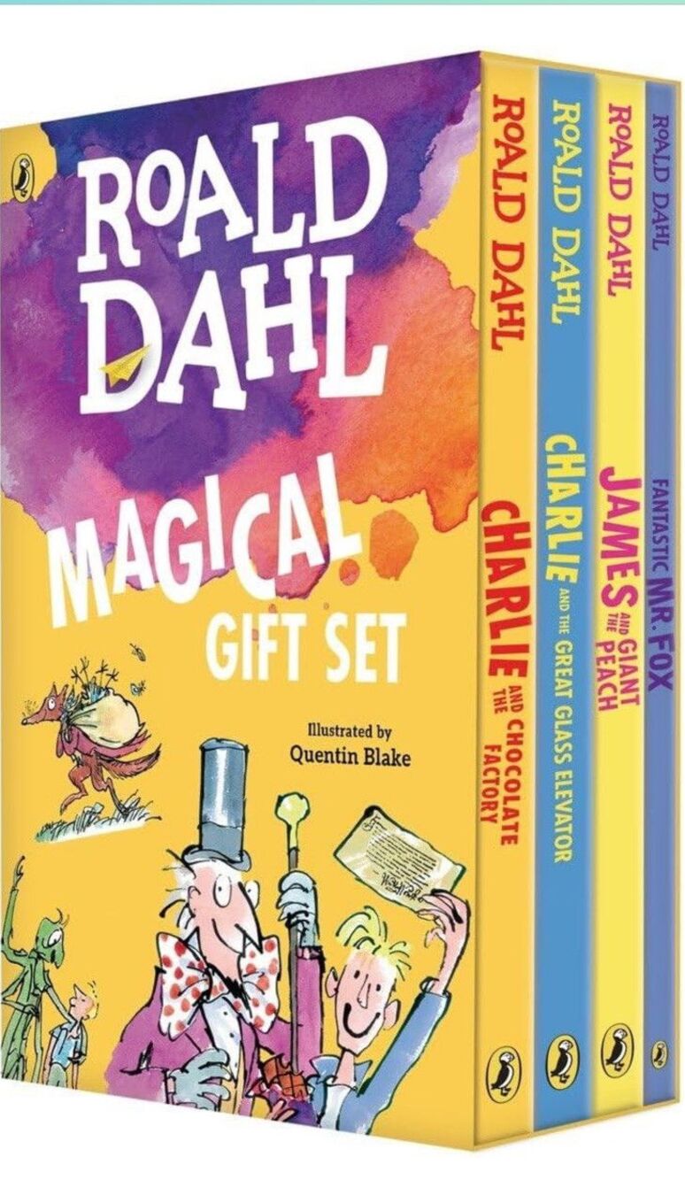 Roald Dahl Magical Gift Boxed Set 4. Charlie & The Chocolate Factory Etc…..